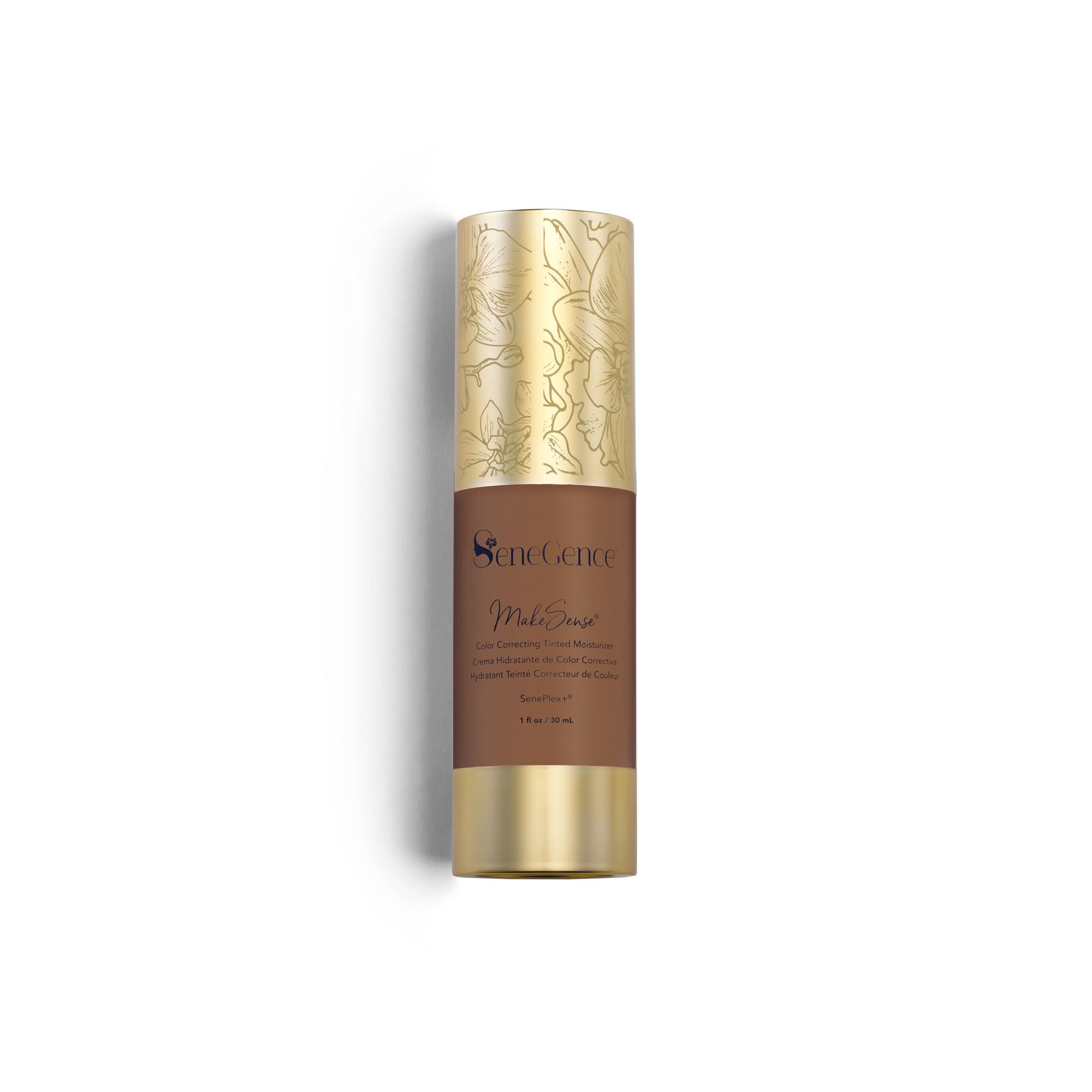 SeneGence MakeSense tinted moisturizer bottle delivers sheer, natural coverage.