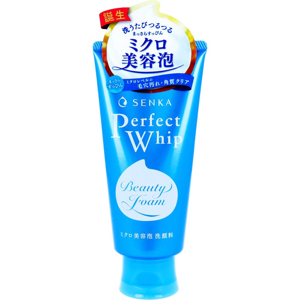 Senka Perfect Whip 2-pack bottles shown for a gentle, refreshing cleanse.