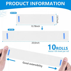 SenseYo disposable neck strip for barbers with simple usage and cleaner cutting