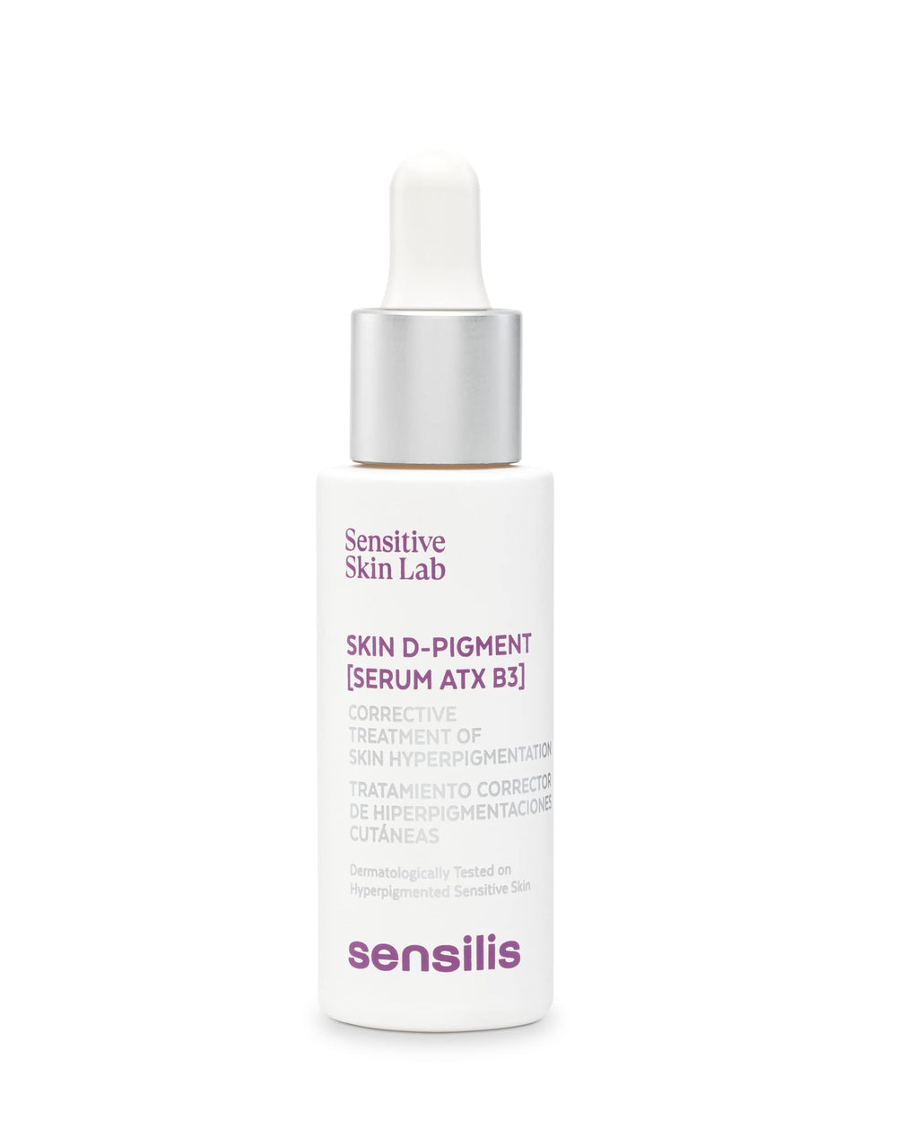 Sensilis D-Pigment Serum ATX B3 bottle designed to support a more even complexion.
