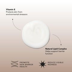 Sente cleanser texture close-up highlighting gentle, hydrating feel