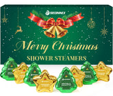 SEONNIX Shower Steamers Christmas stars bottle creates a cozy, luxurious morning ritual.