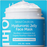 SeoulCeuticals hyaluronic jelly mask with rice bran delivers deep hydration.