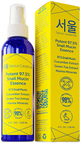 SeoulCeuticals snail mucin face mist bottle for daily hydration and radiance.