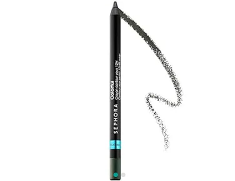 SEPHORA Collection 12 Hour Contour Pencil Eyeliner 46 T Rex swatch for precise long-lasting line