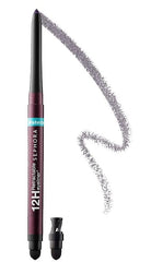 Sephora Collection waterproof eyeliner in Shimmer Plum for all-day, smudge-proof color.