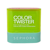 SEPHORA Color Twister Crazy Coral lip and cheek stick swatch ready for daily wear.
