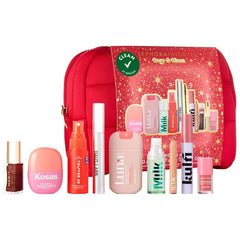 Sephora Cozy & Clean Gift Set with 9 clean beauty essentials for effortless everyday glam.