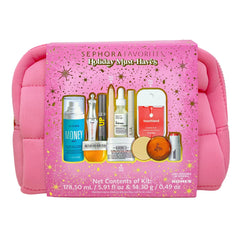 Sephora Favorites Holiday Must-Haves pink bag for gifting and on-the-go routines.