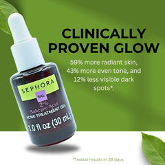 SEPHORA Super Glow Serum algae peptides close up hint at firming effect.