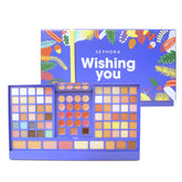 SEPHORA Wishing You Blockbuster palette packaging, elegant and gift-ready for holidays.