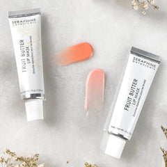 Seraphine Botanicals lip mask packaging with vegan formula.