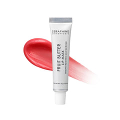 Seraphine Botanicals Fruit Butter Restorative Lip Mask overnight jar for hydration and comfort.