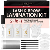 Serena Beauty DIY lash lift kit showing at-home lash lift setup for a natural, lasting curl.