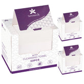 Serenorch disposable face towels with pearl texture for gentle cleansing on sensitive skin