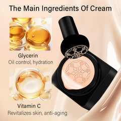 SerentiaElixir BB Cream air cushion pocket for on-the-go touch-ups.