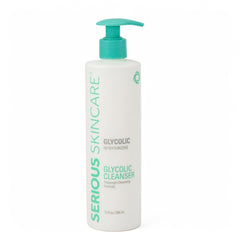 Serious Skincare Glycolic Cleanser bottle pump for easy daily cleansing and pore purification