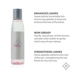 Serious Skincare Lash Bath bottle displaying dual-phase formula.