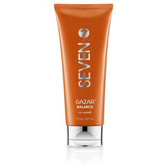 SEVEN GAZAR BALANCE bottle pour for gentle cleanse and balanced moisture.