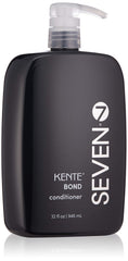 SEVEN KENTE BOND conditioner bottle demonstrating sulfate-free formula for frizz control.