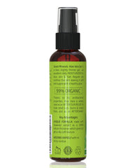 Seven Minerals organic aloe vera gel applied to skin for daily hydration.