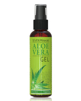 Seven Minerals travel-size aloe gel bottle pour for easy on-the-go skin soothing.