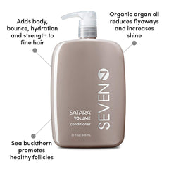 SEVEN Satara Volume Conditioner lathering through hair to create body