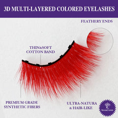 7C SEVENCROWN 18-23mm cat-eye lashes deliver full, eye-catching volume for cosplay.