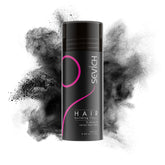 SEVICH Hair Fibers bottle closeup, easy application for instant fullness.