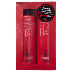 SexyHair Big Volumizing Conditioner bottle label highlights formula for smooth, lifted hair.