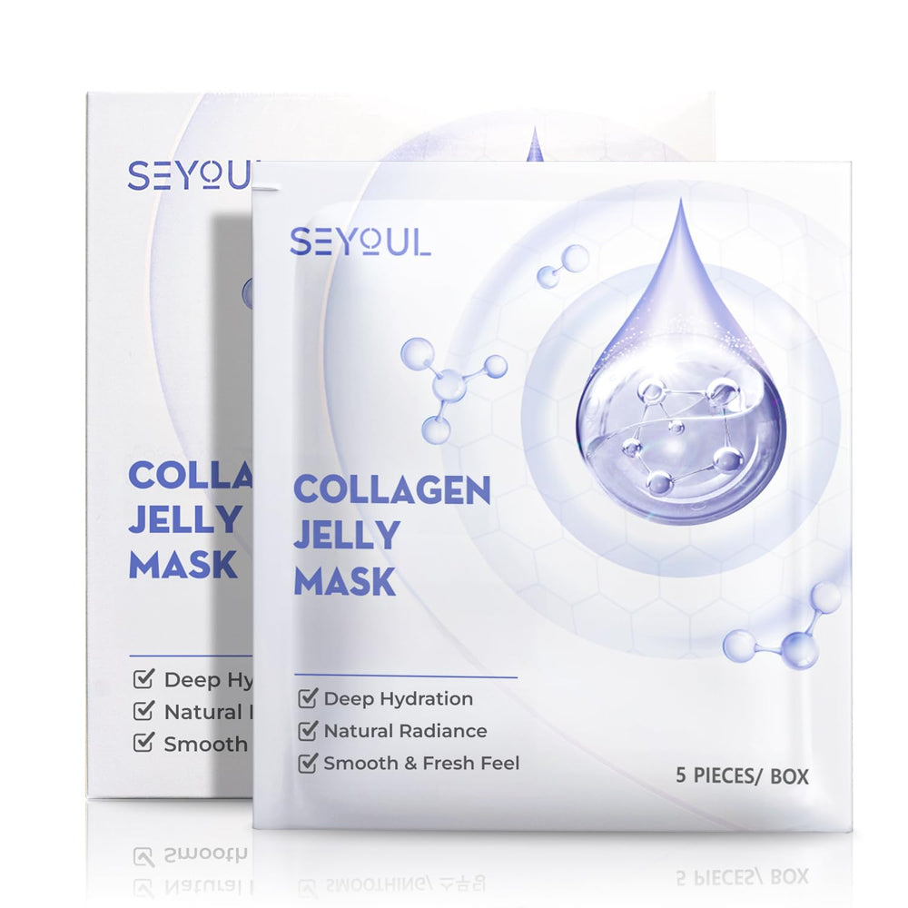 SEYOUL mascarilla de gel con colágeno 83% para hidratación profunda.