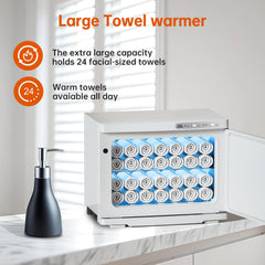 SFANSPA heats to 176°F for fast, even towel warming.