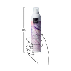 SGX NYC Do-It-All Texture Spray mist application on damp hair for lift.