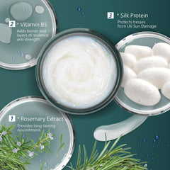 Close-up of SH-RD Protein Cream texture highlighting creamy conditioning.