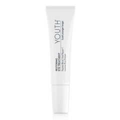 Shaklee YOUTH Restoring Eye Cream packaging close-up, highlighting premium eye care support.