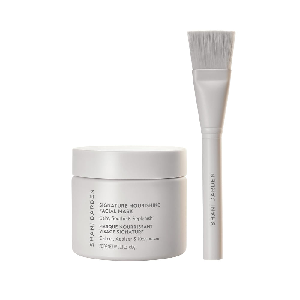 SHANI DARDEN Signature Nourishing Facial Mask packaging in a high-end jar for at-home spa use.