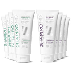 Shapiro MD Hair Growth Experts shampoo bottle highlighting DHT-fighting formula for thinning hair