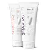 Shapiro MD shampoo bottle front showing a cleansing ritual for fuller-looking hair