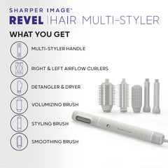 Sharper Image Revel styling brush for precise shaping and smooth blowouts.