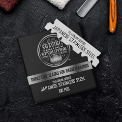 SHAVING REVOLUTION edge detail showcasing sharpness for a precise shave.
