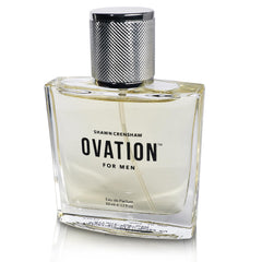 Shawn Crenshaw Ovation middle notes visual, leather and tobacco for confident presence