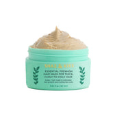 SHAZ & KIKS prewash mask bottle close-up for nourishing scalp and curls.