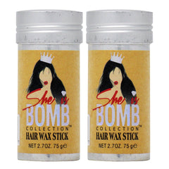 She Is Bomb Collection hair wax stick 2.7 oz for easy styling and flexible hold