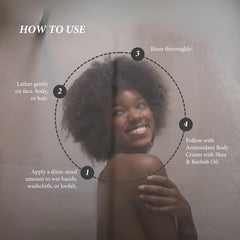 Shea Radiance cream texture shows rich moisturizing formula for sensitive skin