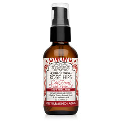 Shea Terra Rubignosa Rose Hips Oil bottle showing lightweight daily hydration.
