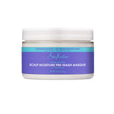 SheaMoisture Aloe Butter Pre-Wash Masque jar closeup for rich hydration