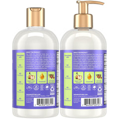 Sheamoisture anti-dandruff conditioner bottle for smooth, manageable hair.