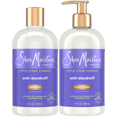 Sheamoisture anti-dandruff shampoo bottle for scalp relief and refreshing cleanse.