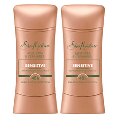 SheaMoisture antiperspirant stick with Aloe Vera packaging close-up for sensitive skin