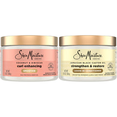Sheamoisture Coconut Hibiscus Curl Enhancing Smoothie bottle for defined, hydrated curls.